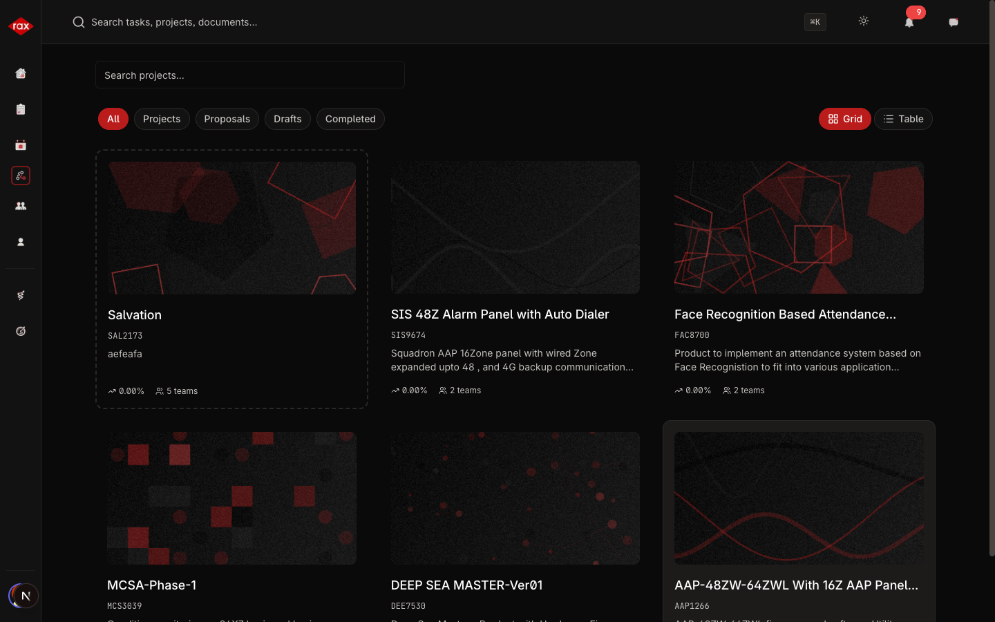 Department Lead Projects